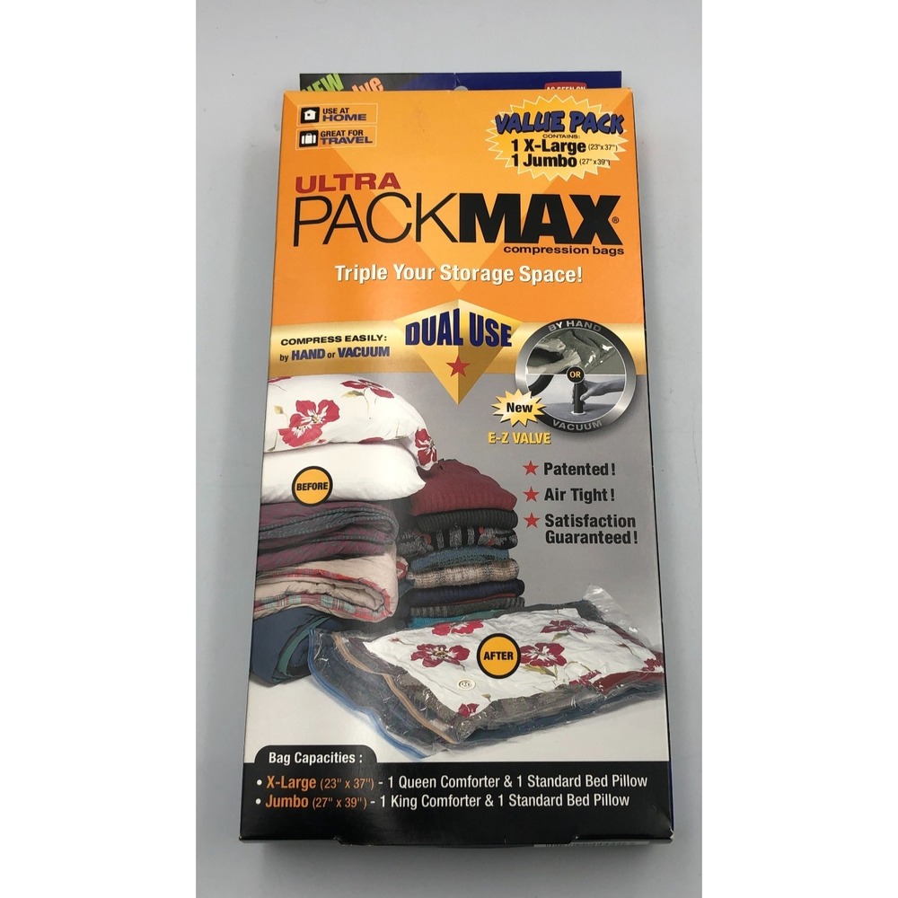 Ultra PackMax Storage Bags New Set 2 XL and Jumbo